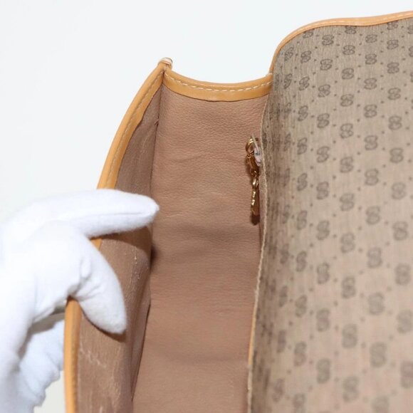 GUCCI Micro GG Supreme Shoulder Bag PVC Beige Gold 001 104 0915 Auth th5490 - Picture 12 of 16